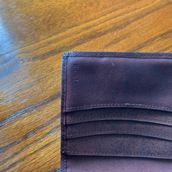 Vintage Polo Ralph Lauren Houndstooth Coated Canvas & Leather Wallet - Picture 4 of 5